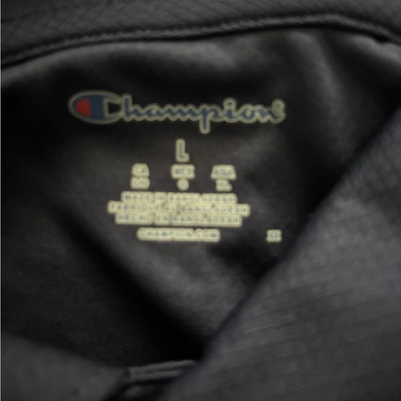 Michigan Wolverines Champion Blue Moisture Wick Large L Sewn Logo Polo Shirt NWT - Picture 4 of 5